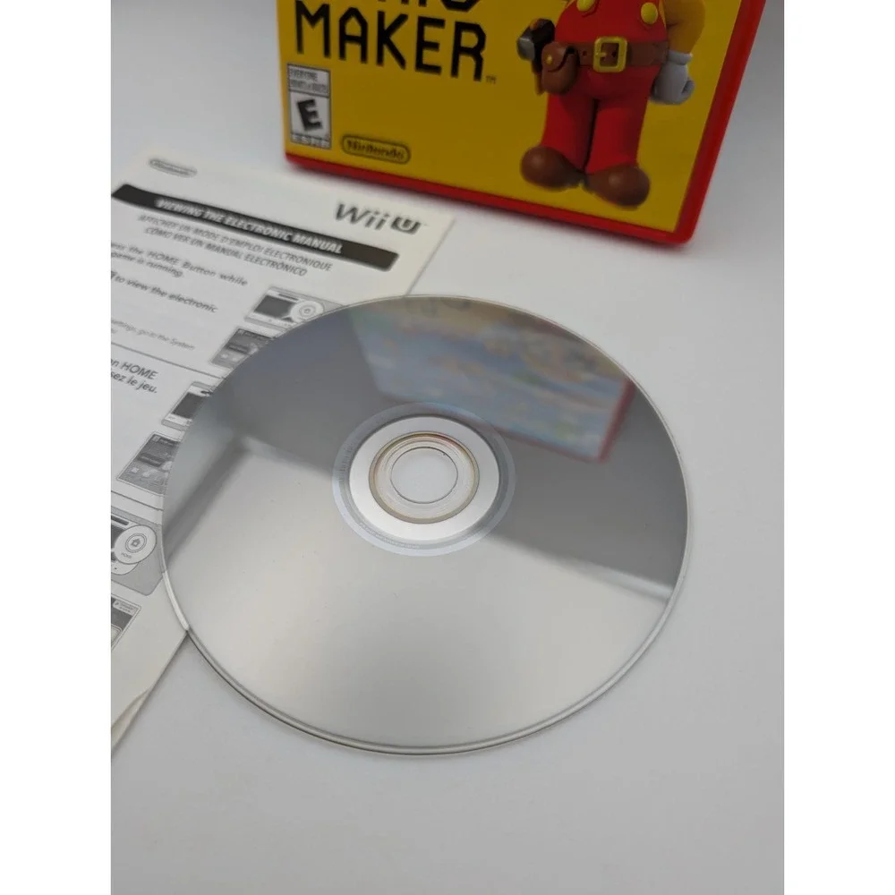 Super Mario Maker Nintendo Wii U Complete Near Mint Disc